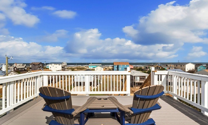 Kitty Hawk Haus | What a View | Ocean to Sound Views & Rooftop Deck