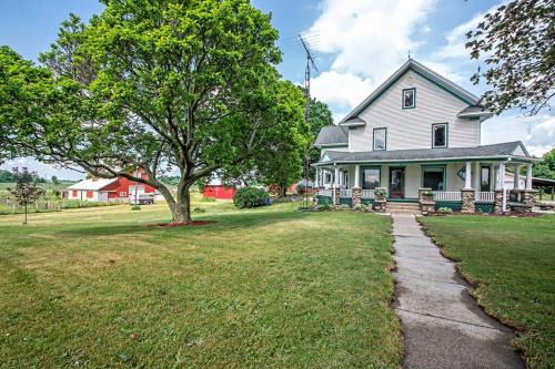 Benton Harbor Haus | Wine Country Oasis Charming Farmhouse 10 Acres