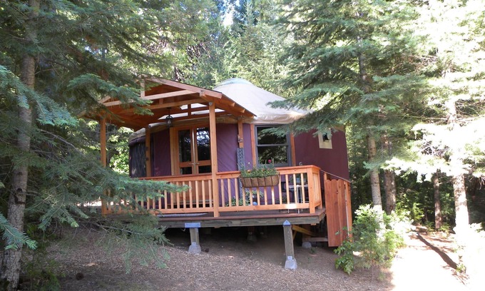 Cedar Ridge Kabine | Jurte an einem schönen Alpaka Ranch