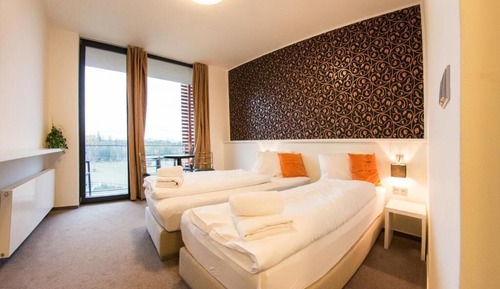 Deluxe-Doppel- oder -Zweibettzimmer, Balkon, Gartenblick