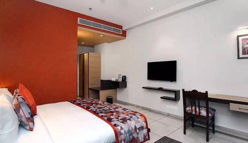 Deluxe-Doppelzimmer, 1 Doppelbett, Stadtblick
