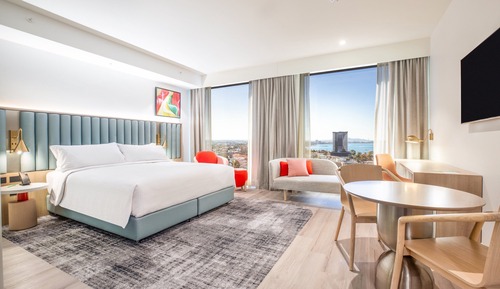 Premium-Zimmer, 1 King-Bett, Buchtblick