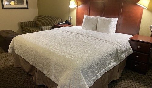 Standardzimmer, 1 King-Bett, Nichtraucher, Kühlschrank und Mikrowelle (Walk-in Shower;with Sofabed)