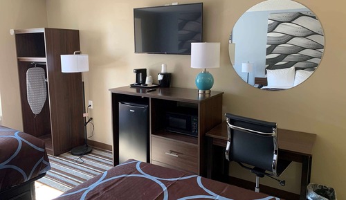 Basic-Zimmer, 2 Queen-Betten, barrierefrei, Nichtraucher (Mobility, Bathtub w/Grab bars)