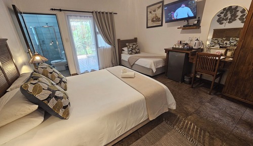 Deluxe-Doppelzimmer, 1 Schlafzimmer, Terrasse, Gartenblick