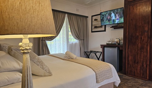 Deluxe-Doppel- oder -Zweibettzimmer, 1 Schlafzimmer, Balkon, Parkblick
