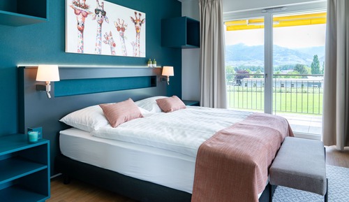 Superior-Doppelzimmer, 1 Queen-Bett, Bergblick