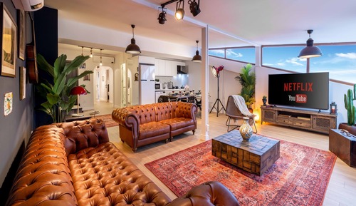 Panoramic-Apartment, Mehrere Betten, Meerblick
