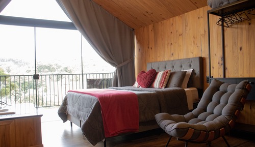 Luxury-Ferienhütte, Whirlpool, Bergblick
