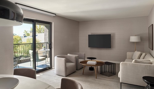 Premium-Suite, 1 Schlafzimmer, Balkon (ADA)