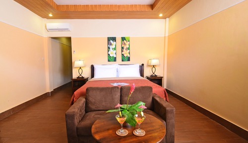 Deluxe-Zimmer, 1 Doppelbett, Gartenblick
