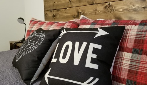 Honeymoon-Ferienhütte, 1 King-Bett, Whirlpool