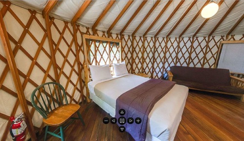 Studio, Nichtraucher, Hügelblick (Hillside Yurt,No Pets,Linens Included)