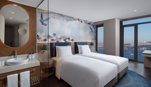 Deluxe-Zweibettzimmer, 2 Einzelbetten (View)