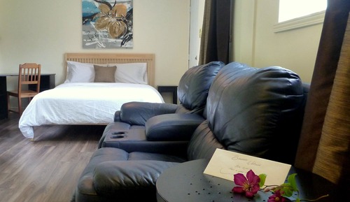 Comfort-Bungalow, 1 Queen-Bett, Blick auf den Innenhof