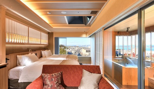 Traditional-Suite, Mehrere Betten, Nichtraucher (KAROI with Open Air bath, Semi Suite)