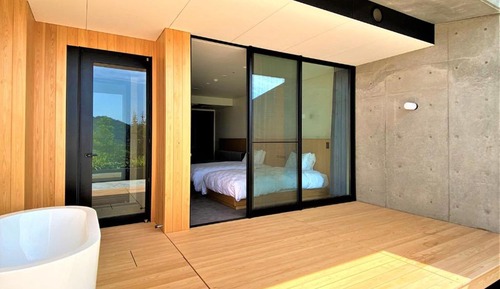 Zweibettzimmer, Nichtraucher, Terrasse (Private Open Air bath)