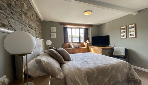 Deluxe-Doppelzimmer, mit Bad, Gartenblick