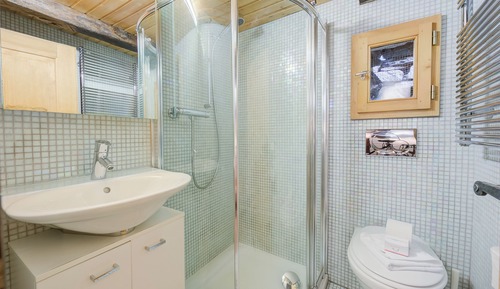 Familienchalet, 1 Schlafzimmer, Bergseite (Rustico Caterina)