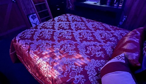 Comfort-Ferienhütte, 1 Doppelbett, Raucher, Kühlschrank und Mikrowelle