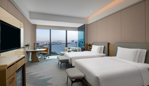 Standardzimmer, 2 Einzelbetten, Flussblick