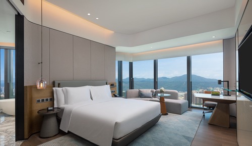 Premium-Zimmer, 1 King-Bett, Bergblick