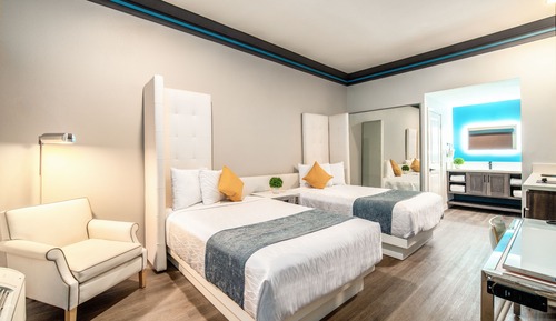 Classic-Zimmer, 2 Doppelbetten, barrierefrei