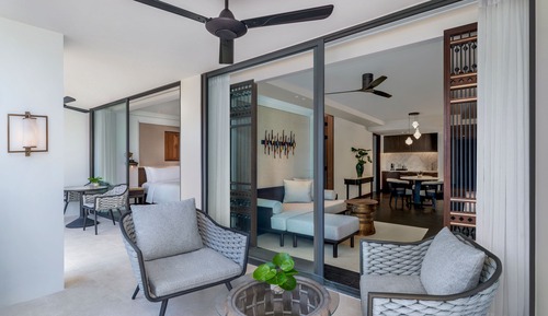 Suite, 2 Schlafzimmer, Balkon, Poolblick