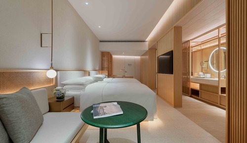 Deluxe-Doppelzimmer, 2 Queen-Betten, Meerblick