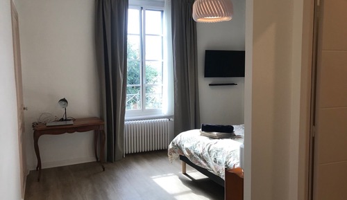 Doppel- oder Zweibettzimmer, 1 King-Bett, Gartenblick