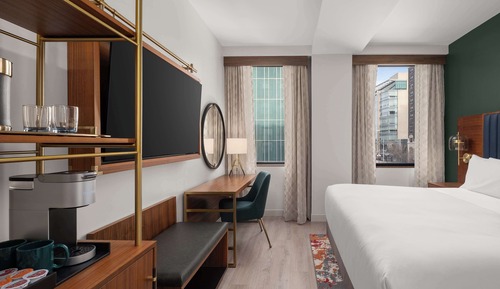 Einzelzimmer, 1 King-Bett (Hearing)