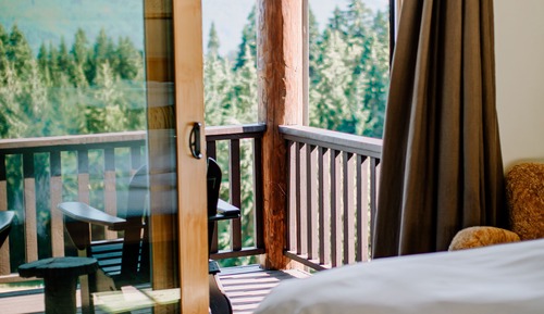 Luxury-Einzelzimmer, 1 King-Bett, Balkon, Bergblick