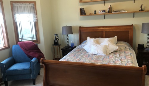 Basic-Doppelzimmer, 1 Queen-Bett, mit Bad, Bergblick