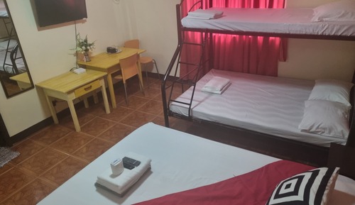 Familien-Vierbettzimmer, 1 Schlafzimmer, Gartenblick