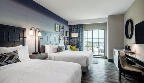 Standardzimmer, 2 Queen-Betten, barrierefrei, Buchtblick (Communications)