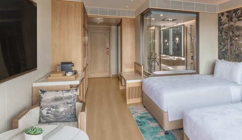 Luxury-Zimmer, 2 Einzelbetten, Nichtraucher, Blick auf den Innenhof (Balcony)