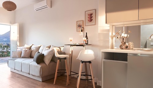 Apartment, 1 Schlafzimmer, Gartenblick