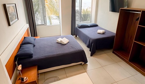 Superior-Doppelzimmer, 1 Schlafzimmer, Küche, Strandblick