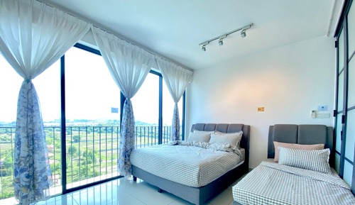 Familienapartment, 2 Schlafzimmer, Balkon, Bergblick