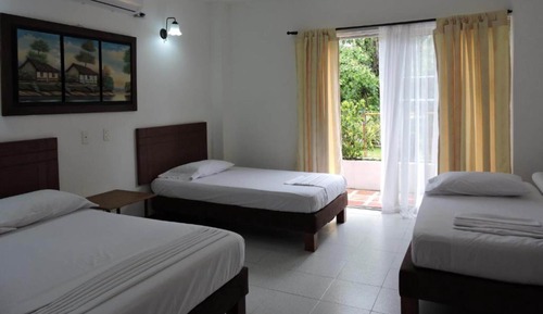 Vierbettzimmer, Poolblick