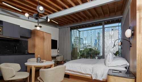 Premium-Suite, 1 King-Bett, Stadtblick