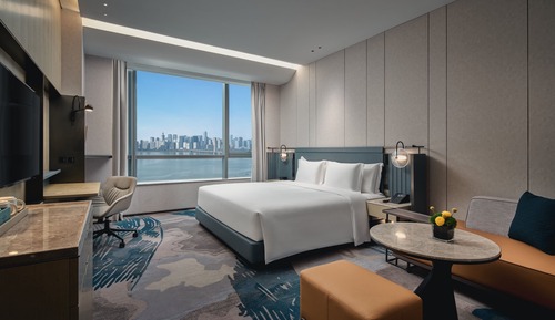 Standardzimmer, 1 King-Bett, Flussblick (Lounge Access)