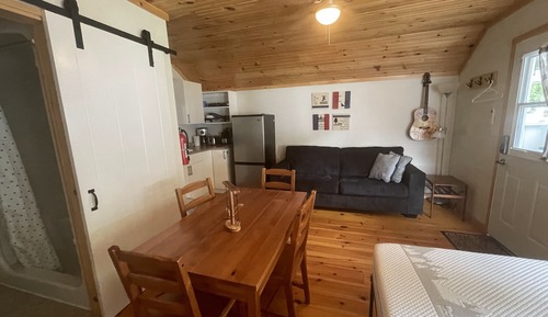 Economy-Ferienhaus, 1 Queen-Bett und Schlafsofa, Kochnische, Seeblick