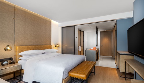 Zimmer, 1 King-Bett, Stadtblick