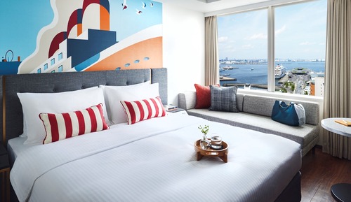 Studio, 1 Queen-Bett, Hafenblick (Double)