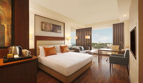 Zimmer, 1 King-Bett, Stadtblick