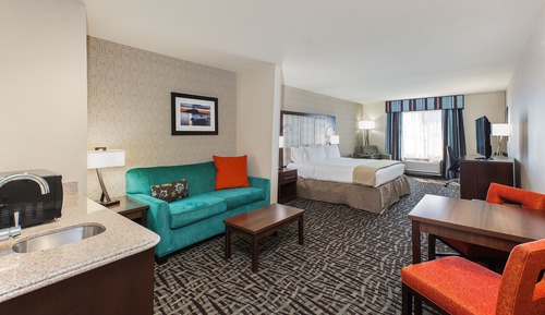 Suite, 1 King-Bett und Schlafsofa, barrierearme Badewanne (Mobility)