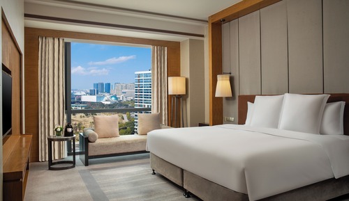 Superior-Zimmer, 1 King-Bett, Stadtblick