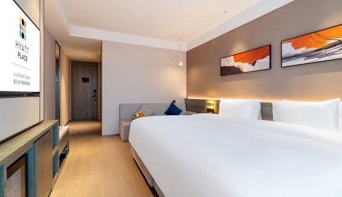 Zimmer, 1 King-Bett und Schlafsofa, Gartenblick