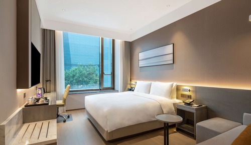 Zimmer, 1 King-Bett und Schlafsofa, Stadtblick